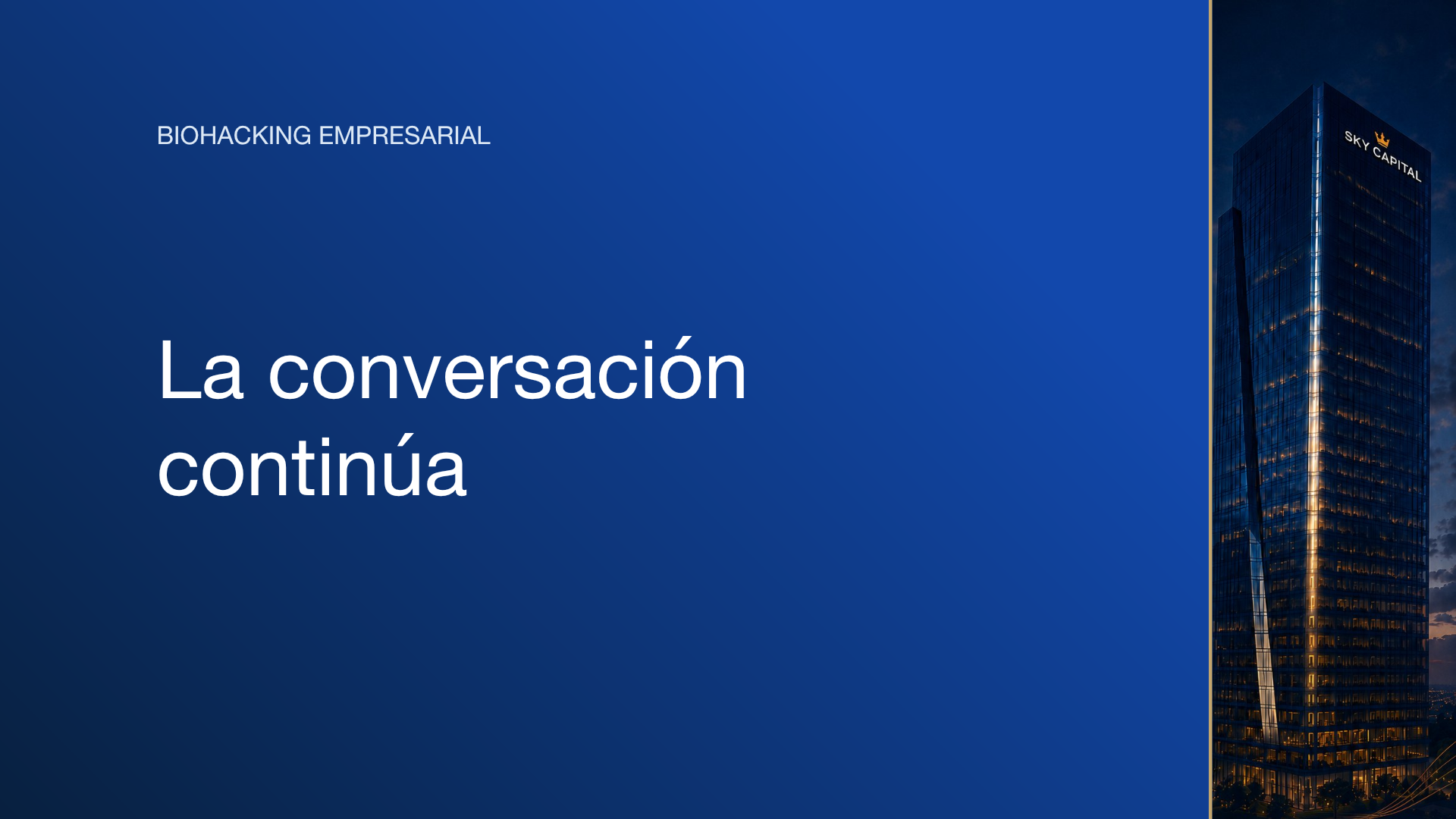 Transición. La conversación continúa